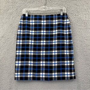 Talbots Plaid Pencil‎ Skirt Wool Blend Knee Length Academia School Preppy Y2K 4P